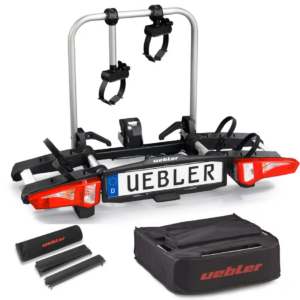 UEBLER i21 Z Fahrradträger 18110 2 Räder mit 90° Abklappung inkl. Tasche und Auffahrschiene